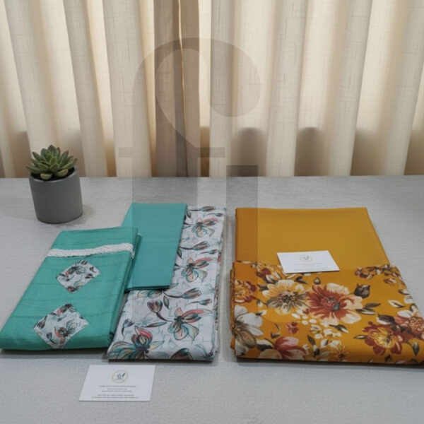 Unstitched Camric Cotton Suit Sets
