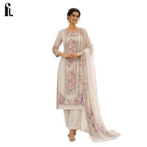 ivory floral suit set