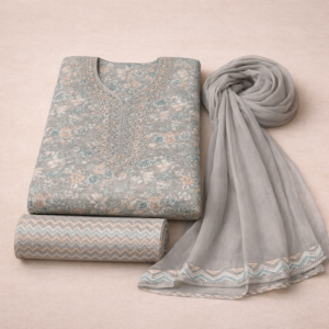 fabloom pastel grey suit set